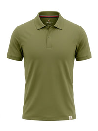 Confi Fit Half Sleeve Saffron Cotton Polo T-Shirt