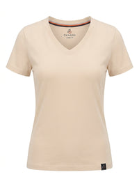 COMFI FIT Regular White Swan  V-neck T- Shirt