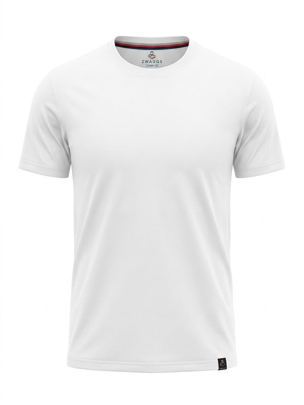 COMFI FIT Regular White Men T- Shirt